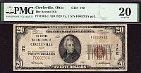 Circleville, Ohio, Ch. #172, 2nd NB, 1929T1 $20, F000293A, Very Fine, PMG-20